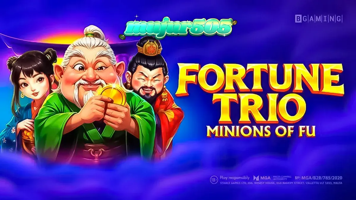 Tampilan visual slot Fortune Trio: Minions of Fu dengan simbol bertema Asia